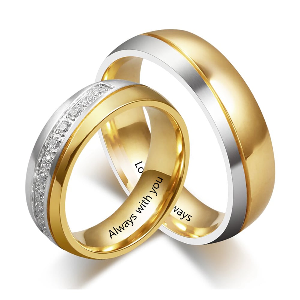 Personalized Stainless Couple Ring