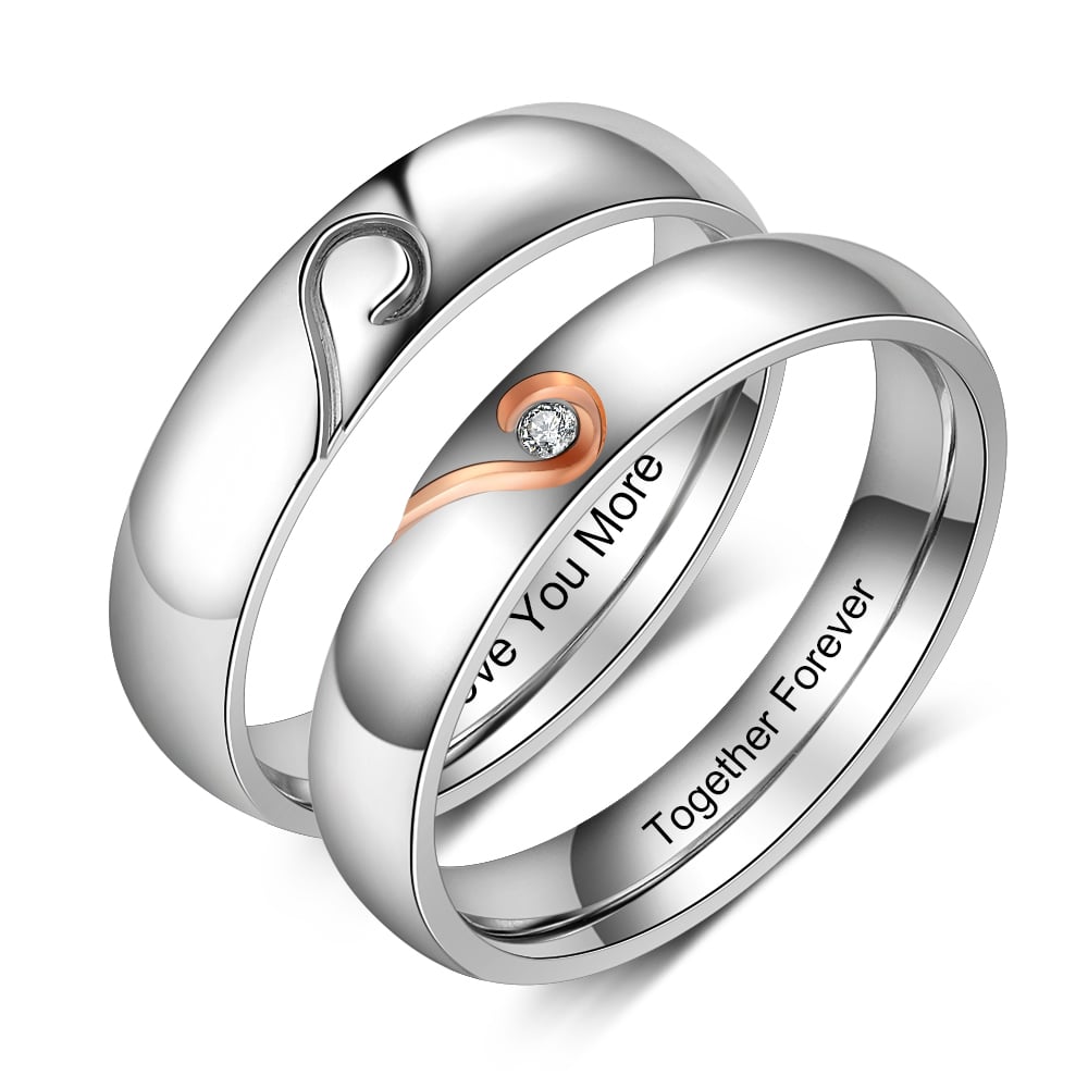 Stainless Steel Couple Ring