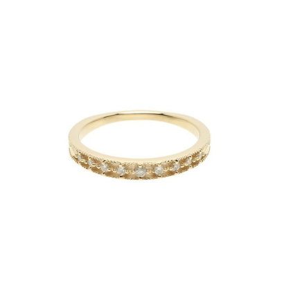 Minimalist Hollow Stone Ring