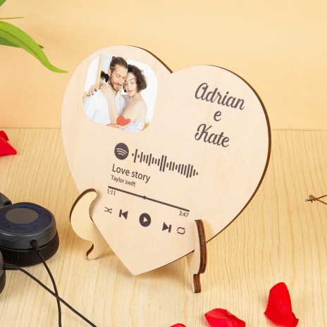 Personalized Spotify code Wooden Ornaments